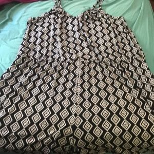 Torrid diamond/Aztec print romper